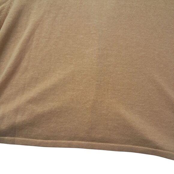 NWT J. Jill Cardigan Top Women's XL Yellow Honey Linen Blend V Neck Lightweight - Picture 7 of 13